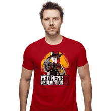 Load image into Gallery viewer, Shirts Fitted Shirts, Mens / Small / Red Red Merc Redemption
