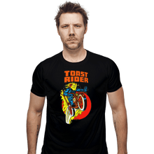 Load image into Gallery viewer, Shirts Fitted Shirts, Mens / Small / Black Toast Rider
