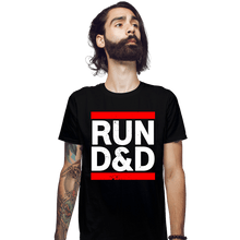 Load image into Gallery viewer, Shirts Fitted Shirts, Mens / Small / Black Run D&amp;D
