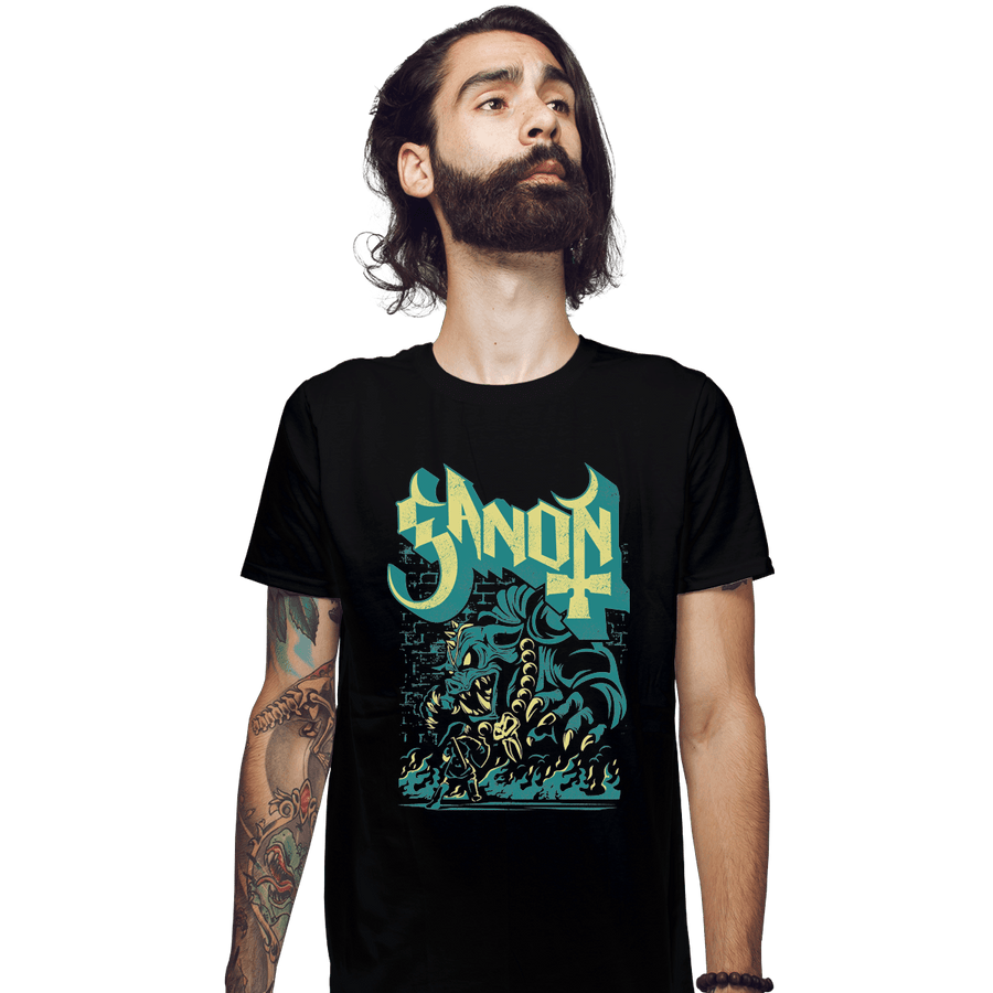 Shirts Fitted Shirts, Mens / Small / Black Monstrous Prince Of Darkness