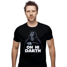 Load image into Gallery viewer, Daily_Deal_Shirts Fitted Shirts, Mens / Small / Black Oh Hi Darth
