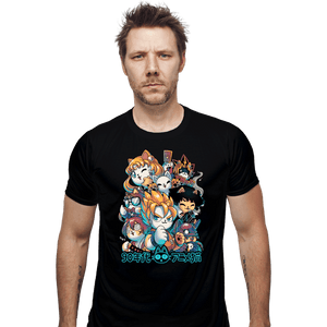 Daily_Deal_Shirts Fitted Shirts, Mens / Small / Black 90s Anime Neko