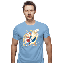 Load image into Gallery viewer, Daily_Deal_Shirts Fitted Shirts, Mens / Small / Powder Blue Sailor Bird
