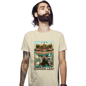 Daily_Deal_Shirts Fitted Shirts, Mens / Small / Sand Visit Hidden Leaf