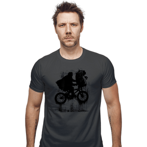 Secret_Shirts Fitted Shirts, Mens / Small / Charcoal Boy And Bike