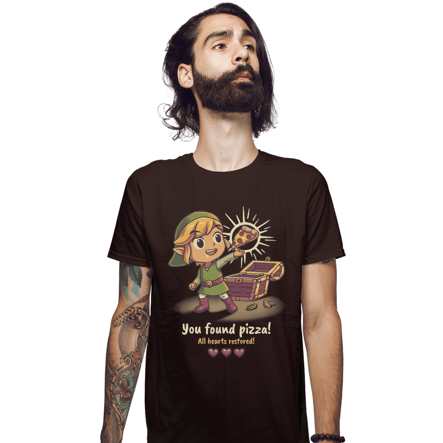 Shirts Fitted Shirts, Mens / Small / Dark Chocolate Legendary PIzza