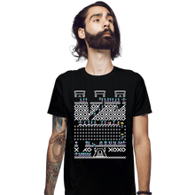 Load image into Gallery viewer, Shirts Fitted Shirts, Mens / Small / Black Lemmings Christmas
