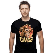 Load image into Gallery viewer, Shirts Fitted Shirts, Mens / Small / Black I Love Chaos!

