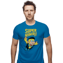 Load image into Gallery viewer, Secret_Shirts Fitted Shirts, Mens / Small / Sapphire Super Invicible Boy
