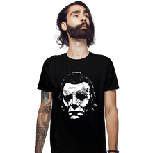 Load image into Gallery viewer, Shirts Fitted Shirts, Mens / Small / Black Shape Of Myers
