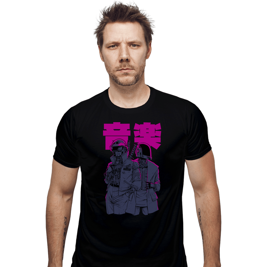 Sold_Out_Shirts Fitted Shirts, Mens / Small / Black Daft Cyberpunk