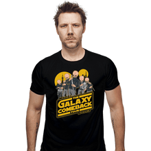 Load image into Gallery viewer, Shirts Fitted Shirts, Mens / Small / Black Galaxy Comeback
