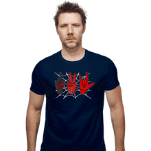 Load image into Gallery viewer, Daily_Deal_Shirts Fitted Shirts, Mens / Small / Navy Spider 1, Spider 2, Spider 3

