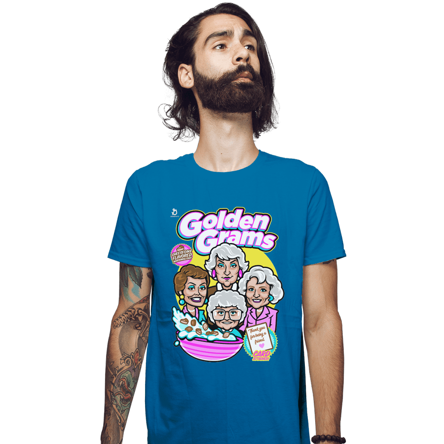 Shirts Fitted Shirts, Mens / Small / Sapphire Golden Grams