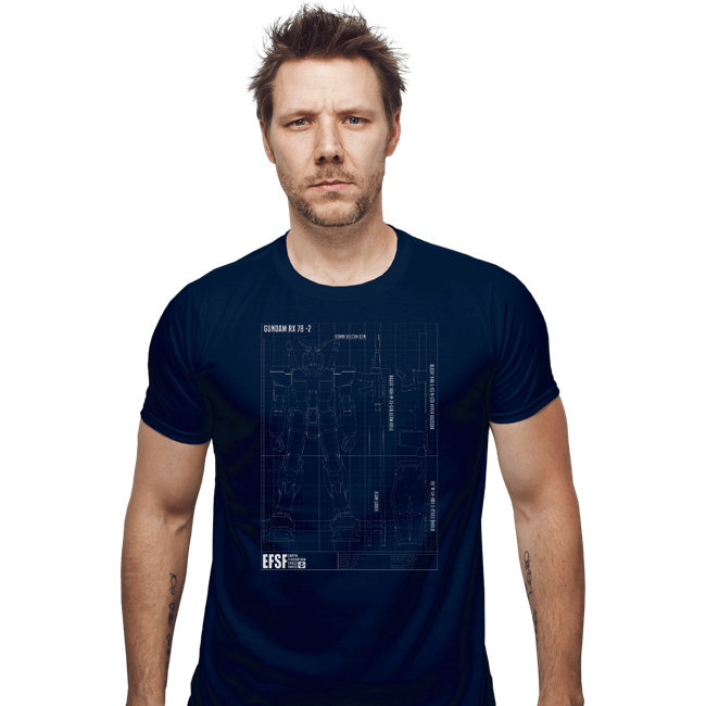 Secret_Shirts Fitted Shirts, Mens / Small / Navy RX 78 2 Blueprint