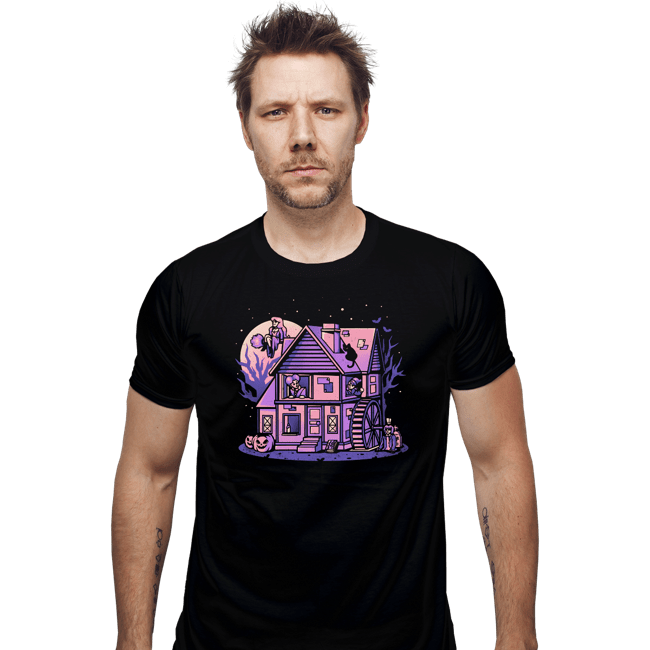 Daily_Deal_Shirts Fitted Shirts, Mens / Small / Black Hocus Pocus House
