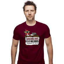 Load image into Gallery viewer, Shirts Fitted Shirts, Mens / Small / Maroon Gremlins Is A Christmas Movie
