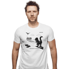 Load image into Gallery viewer, Shirts Fitted Shirts, Mens / Small / White T-Rex Run
