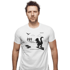 Shirts Fitted Shirts, Mens / Small / White T-Rex Run