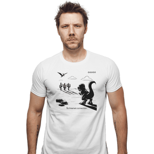 Shirts Fitted Shirts, Mens / Small / White T-Rex Run