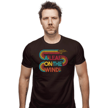 Load image into Gallery viewer, Daily_Deal_Shirts Fitted Shirts, Mens / Small / Dark Chocolate Vintage Leaf On The Wind
