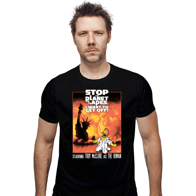 Secret_Shirts Fitted Shirts, Mens / Small / Black Stop The Planet