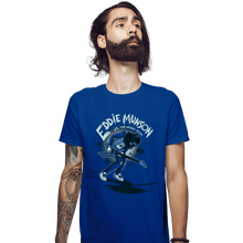 Load image into Gallery viewer, Daily_Deal_Shirts Fitted Shirts, Mens / Small / Royal Blue Eddie VS The Upside Down
