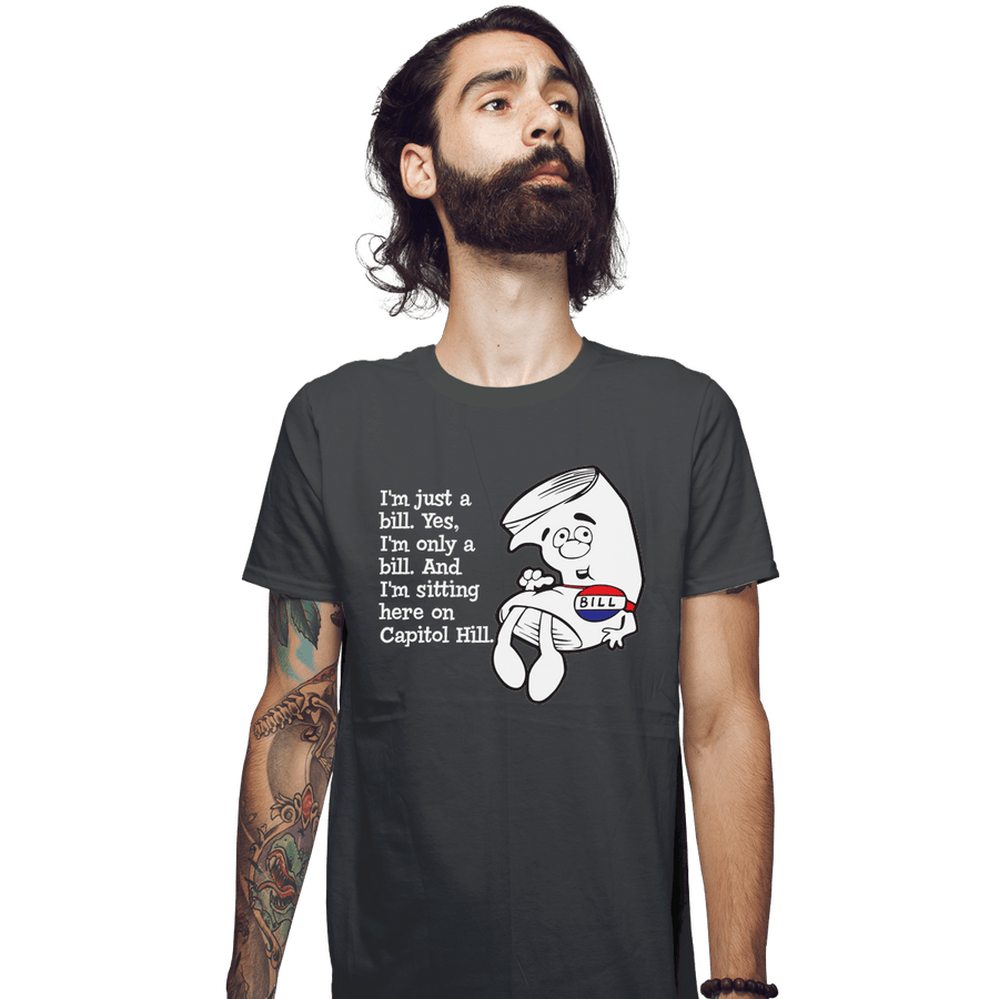 Shirts Fitted Shirts, Mens / Small / Charcoal I'm Just A Bill