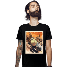 Load image into Gallery viewer, Shirts Fitted Shirts, Mens / Small / Black VII Poster

