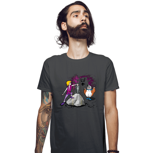 Secret_Shirts Fitted Shirts, Mens / Small / Charcoal Sword In The Grayskull