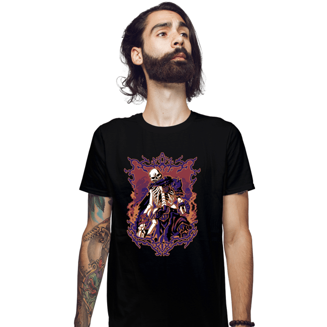 Shirts Fitted Shirts, Mens / Small / Black Skull Monster