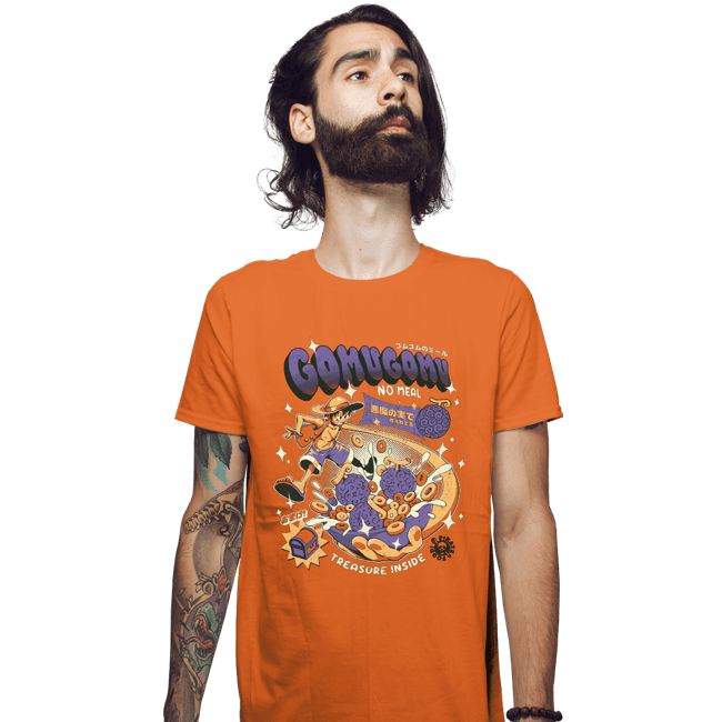 Daily_Deal_Shirts Fitted Shirts, Mens / Small / Orange Pirate Meal