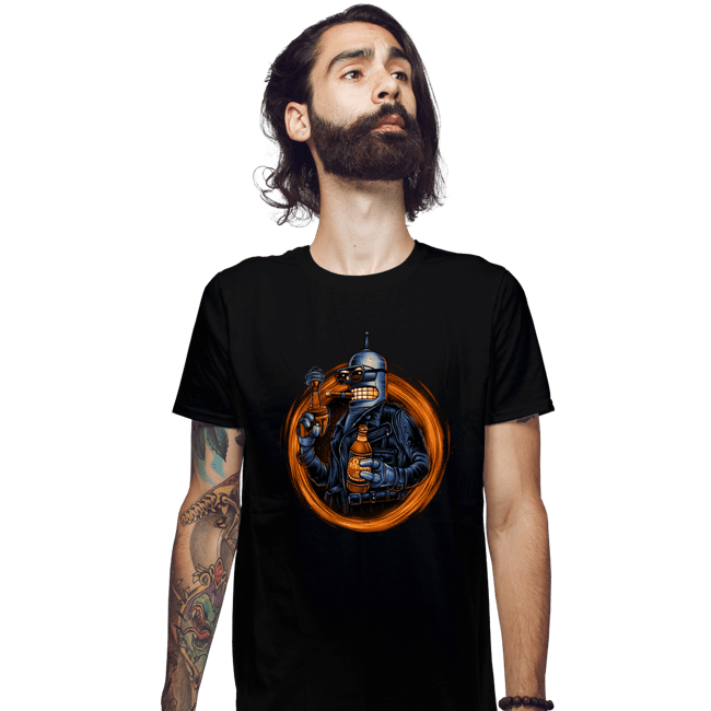 Daily_Deal_Shirts Fitted Shirts, Mens / Small / Black Benderminator