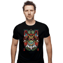 Load image into Gallery viewer, Daily_Deal_Shirts Fitted Shirts, Mens / Small / Black Samurai Raph
