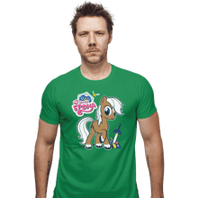 Load image into Gallery viewer, Shirts Fitted Shirts, Mens / Small / Irish Green My Little Epona
