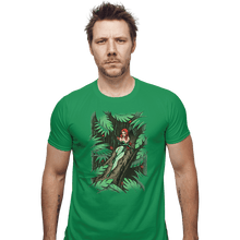 Load image into Gallery viewer, Shirts Fitted Shirts, Mens / Small / Irish Green Secret Garden
