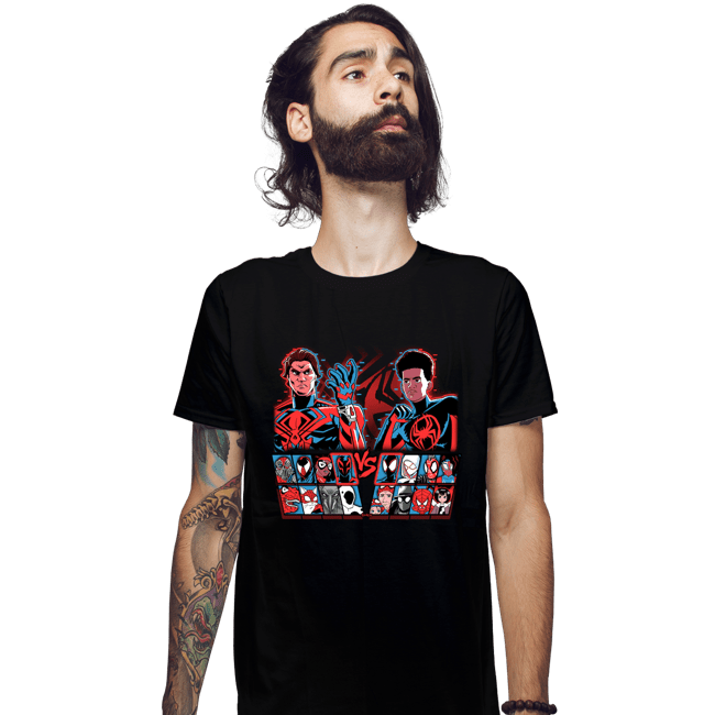 Daily_Deal_Shirts Fitted Shirts, Mens / Small / Black Spider Fighter