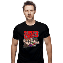 Load image into Gallery viewer, Shirts Fitted Shirts, Mens / Small / Black Super Schrute Cousins
