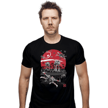 Load image into Gallery viewer, Shirts Fitted Shirts, Mens / Small / Black Battle on the beach
