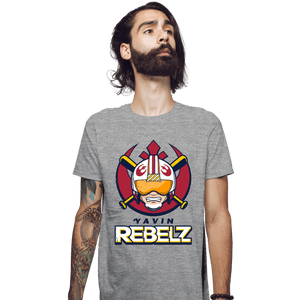 Daily_Deal_Shirts Fitted Shirts, Mens / Small / Sports Grey Go Rebelz