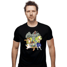 Load image into Gallery viewer, Daily_Deal_Shirts Fitted Shirts, Mens / Small / Black Vintage Monster Rancher
