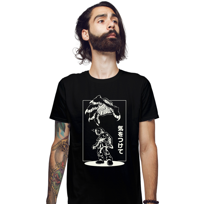 Daily_Deal_Shirts Fitted Shirts, Mens / Small / Black Threat From Above