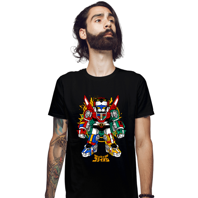 Daily_Deal_Shirts Fitted Shirts, Mens / Small / Black Chibi Voltron