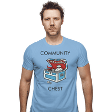 Load image into Gallery viewer, Shirts Fitted Shirts, Mens / Small / Powder Blue Mimicopoly
