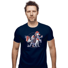Load image into Gallery viewer, Shirts Fitted Shirts, Mens / Small / Navy Zombie Neighbors
