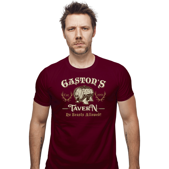Secret_Shirts Fitted Shirts, Mens / Small / Maroon Gaston's Tavern