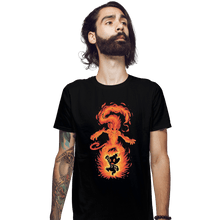 Load image into Gallery viewer, Shirts Fitted Shirts, Mens / Small / Black The Fire Ape Within
