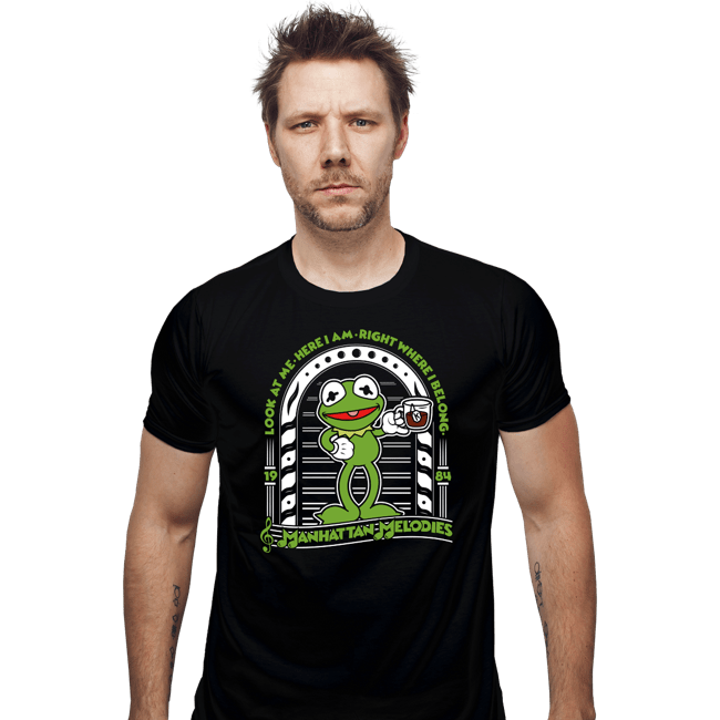 Shirts Fitted Shirts, Mens / Small / Black Kermit Melodies