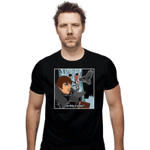 Load image into Gallery viewer, Shirts Fitted Shirts, Mens / Small / Black Is This A Crow
