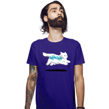 Load image into Gallery viewer, Secret_Shirts Fitted Shirts, Mens / Small / Violet Jazz Cat
